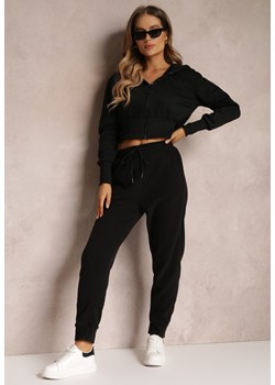 Czarne Spodnie Dresowe Nophias ze sklepu Renee odzież w kategorii Spodnie damskie - zdjęcie 157083809