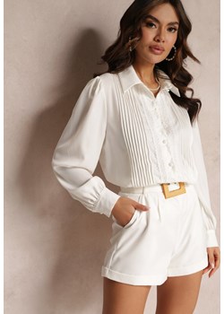 Biały 2-częściowy Komplet Samila ze sklepu Renee odzież w kategorii Komplety i garnitury damskie - zdjęcie 157085826