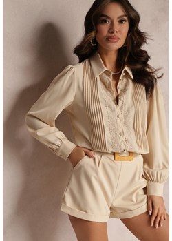 Beżowy 2-częściowy Komplet Samila ze sklepu Renee odzież w kategorii Komplety i garnitury damskie - zdjęcie 157085836