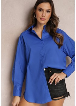 Granatowa Koszula Bawełniana Aquida ze sklepu Renee odzież w kategorii Koszule damskie - zdjęcie 157089936