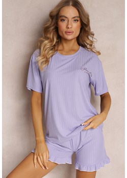 Fioletowy Komplet Piżamowy 2-częściowy Iodia ze sklepu Renee odzież w kategorii Piżamy damskie - zdjęcie 157099225
