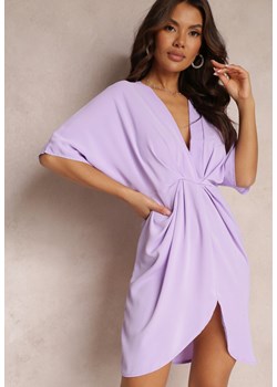 Fioletowa Sukienka z Wiskozy typu Nietoperz Neollia ze sklepu Renee odzież w kategorii Sukienki - zdjęcie 157110438