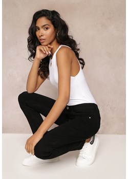 Czarne Jeansy Skinny Regular Waist  Adja ze sklepu Renee odzież w kategorii Jeansy damskie - zdjęcie 157112168