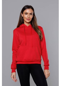 Damska bluza dresowa czerwona (w02-59) ze sklepu goodlookin.pl w kategorii Bluzy damskie - zdjęcie 157117025