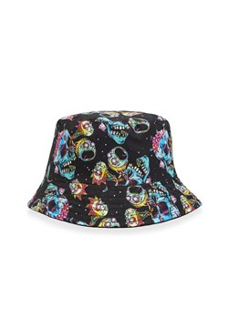 Cropp - Dwustronny bucket hat Rick i Morty - czarny ze sklepu Cropp w kategorii Kapelusze męskie - zdjęcie 157119076