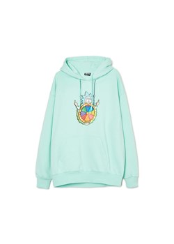 Cropp - Bluza z kapturem Rick and Morty - zielony ze sklepu Cropp w kategorii Bluzy męskie - zdjęcie 157119086