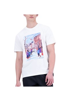 Koszulka New Balance MT31583SST - biała ze sklepu streetstyle24.pl w kategorii T-shirty męskie - zdjęcie 157129686