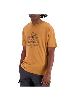 Koszulka New Balance MT31560TOB - brązowa ze sklepu streetstyle24.pl w kategorii T-shirty męskie - zdjęcie 157129696