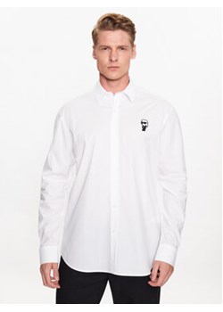 KARL LAGERFELD Koszula 605911 532600 Biały Regular Fit ze sklepu MODIVO w kategorii Koszule męskie - zdjęcie 157133318