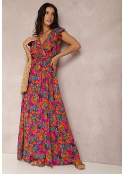 Fuksjowa Sukienka Calyniassi ze sklepu Renee odzież w kategorii Sukienki - zdjęcie 157133999