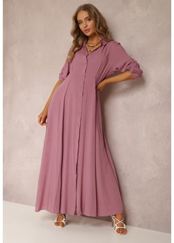 Ciemnofioletowa Sukienka Hillcrest ze sklepu Renee odzież w kategorii Sukienki - zdjęcie 157134008