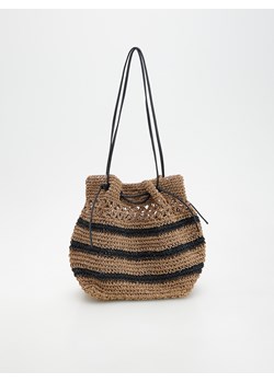 Reserved - Ażurowa torebka shopper - Wielobarwny ze sklepu Reserved w kategorii Torebki damskie - zdjęcie 157137619