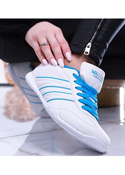 Biało niebieskie damskie buty sportowe /G2-1 14001 S344/ ze sklepu Pantofelek24.pl w kategorii Buty sportowe damskie - zdjęcie 157139237