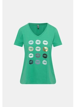 CULTURE T-shirt - Zielony - Kobieta - 2XL(2XL) ze sklepu Halfprice w kategorii Bluzki damskie - zdjęcie 157146397