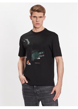 Lacoste T-Shirt TH8462 Czarny Regular Fit ze sklepu MODIVO w kategorii T-shirty męskie - zdjęcie 157155189