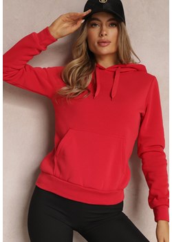 Czerwona Bluza z Kapturem Medo ze sklepu Renee odzież w kategorii Bluzy damskie - zdjęcie 157226596