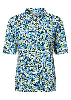 RABE Damska koszulka polo Kobiety Bawełna niebieski wzorzysty ze sklepu vangraaf w kategorii Bluzki damskie - zdjęcie 157237588
