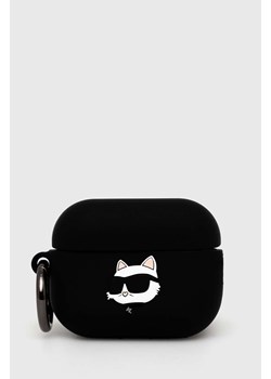 Karl Lagerfeld etui na cover AirPods Pro 2 kolor czarny ze sklepu ANSWEAR.com w kategorii Etui - zdjęcie 157259249