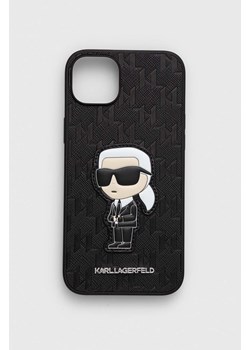 Karl Lagerfeld etui na telefon iPhone 14 Plus 6.7&quot; kolor czarny ze sklepu ANSWEAR.com w kategorii Etui - zdjęcie 157259646