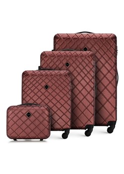 zestaw walizek z ABS-u z deseniem ze sklepu WITTCHEN w kategorii Walizki - zdjęcie 157262697