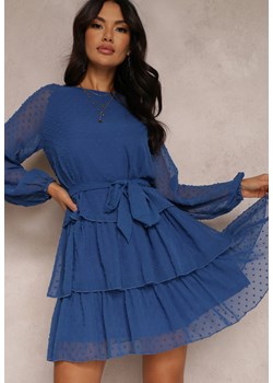 Niebieska Sukienka Dimplesky ze sklepu Renee odzież w kategorii Sukienki - zdjęcie 157270038