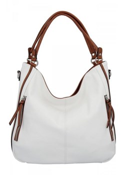 Torebki Damskie XL firmy Hernan Białe (kolory) ze sklepu torbs.pl w kategorii Torby Shopper bag - zdjęcie 157275766