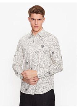 Sisley Koszula 5T56SQ025 Biały Regular Fit ze sklepu MODIVO w kategorii Koszule męskie - zdjęcie 157282467