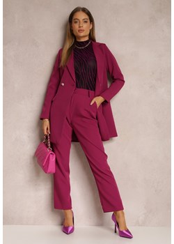 Fuksjowe Spodnie Regular Namamn ze sklepu Renee odzież w kategorii Spodnie damskie - zdjęcie 157283397