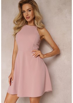 Ciemnoróżowa Taliowana Sukienka Rozkloszowana bez Rękawów Larirria ze sklepu Renee odzież w kategorii Sukienki - zdjęcie 157284656