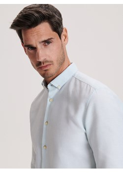 Reserved - Koszula regular fit - Turkusowy ze sklepu Reserved w kategorii Koszule męskie - zdjęcie 157286799