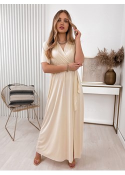 sukienka lamesa ecru one size ze sklepu UBRA w kategorii Sukienki - zdjęcie 157288426