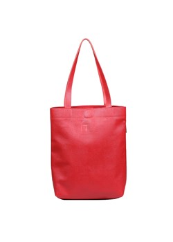 torebka damska skórzana Chiara shopper czerwona ze sklepu Słoń Torbalski w kategorii Torby Shopper bag - zdjęcie 157293415