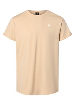 G-Star RAW T-shirt męski Mężczyźni Bawełna beżowy jednolity ze sklepu vangraaf w kategorii T-shirty męskie - zdjęcie 157294588