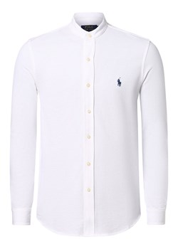 Polo Ralph Lauren Koszula męska Mężczyźni Regular Fit Bawełna biały jednolity stójka ze sklepu vangraaf w kategorii Koszule męskie - zdjęcie 157294589