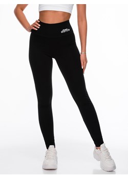 Spodnie damskie legginsy 220PLR - czarne ze sklepu Edoti w kategorii Spodnie damskie - zdjęcie 157300356