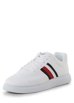 Tommy Hilfiger Tenisówki Mężczyźni Tekstylia biały jednolity ze sklepu vangraaf w kategorii Buty sportowe męskie - zdjęcie 157300526
