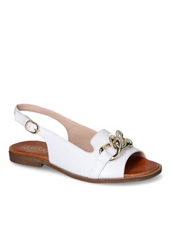 Sandały Lewski 3230 Białe Groch ze sklepu Arturo-obuwie w kategorii Sandały damskie - zdjęcie 157302249
