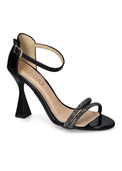 Sandały Lewski 3316 Czarne Błyszczące ze sklepu Arturo-obuwie w kategorii Sandały damskie - zdjęcie 157302279