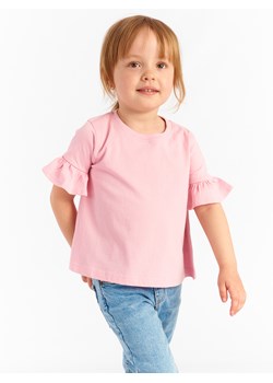 GATE Bawełniany T-shirt z falbanką na rękawie 3Y ze sklepu gateshop w kategorii Bluzki dziewczęce - zdjęcie 157306558