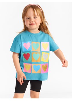 GATE Bawełniany t-shirt oversize z nadrukiem 3Y ze sklepu gateshop w kategorii Bluzki dziewczęce - zdjęcie 157306579