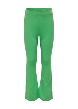 Kids ONLY Spodnie materiałowe 15295239 Zielony Flared Fit ze sklepu MODIVO w kategorii Spodnie dziewczęce - zdjęcie 157308978