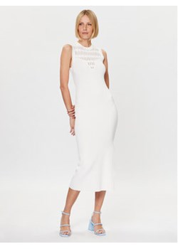 Ted Baker Sukienka dzianinowa Polyan 268203 Biały Slim Fit ze sklepu MODIVO w kategorii Sukienki - zdjęcie 157309157