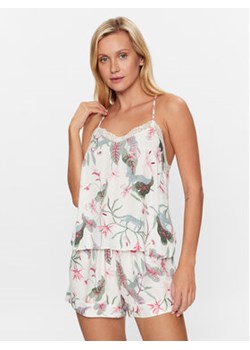 Hunkemöller Koszulka piżamowa Jungle 202315 Biały Basic Fit ze sklepu MODIVO w kategorii Piżamy damskie - zdjęcie 157312458