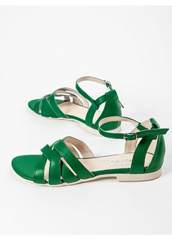 Zapato Skórzane sandały w kolorze zielonym ze sklepu Limango Polska w kategorii Sandały damskie - zdjęcie 157313595