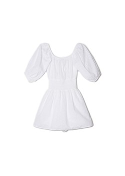 Cropp - Krótki biały kombinezon - biały ze sklepu Cropp w kategorii Kombinezony damskie - zdjęcie 157314756