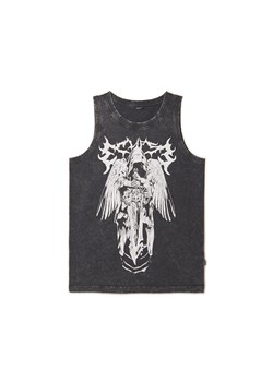 Cropp - Tank top z nadrukiem - czarny ze sklepu Cropp w kategorii T-shirty męskie - zdjęcie 157319425