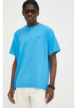 Levi&apos;s t-shirt bawełniany kolor niebieski z aplikacją ze sklepu ANSWEAR.com w kategorii T-shirty męskie - zdjęcie 157444899