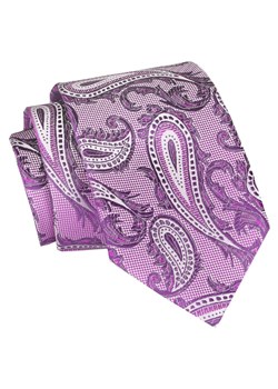 Męski Krawat Angelo di Monti - Różowy, Paisley KRADM1988 ze sklepu JegoSzafa.pl w kategorii Krawaty - zdjęcie 157453507