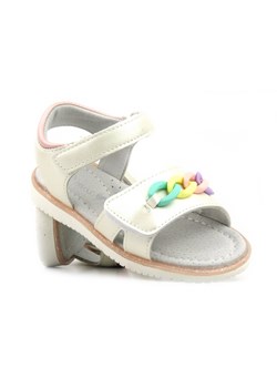 Sandałki dziewczęce ze skórzanym środkiem - Miss E 23DZ23-5888 ze sklepu ulubioneobuwie w kategorii Sandały dziecięce - zdjęcie 157467419