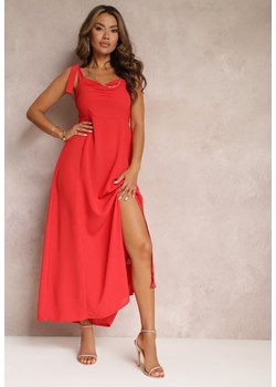 Czerwona Sukienka Argomeda ze sklepu Renee odzież w kategorii Sukienki - zdjęcie 157473019